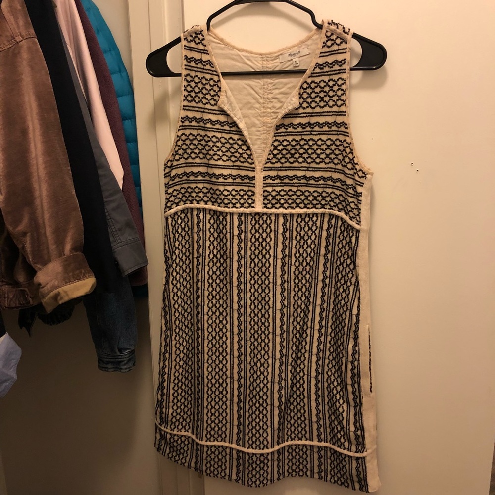 Black&cream Madewell dress! XS